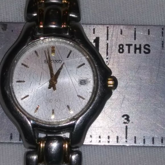 SEIKO LADIES 2 TONED WRISTWATCH CA 00611 main image 6